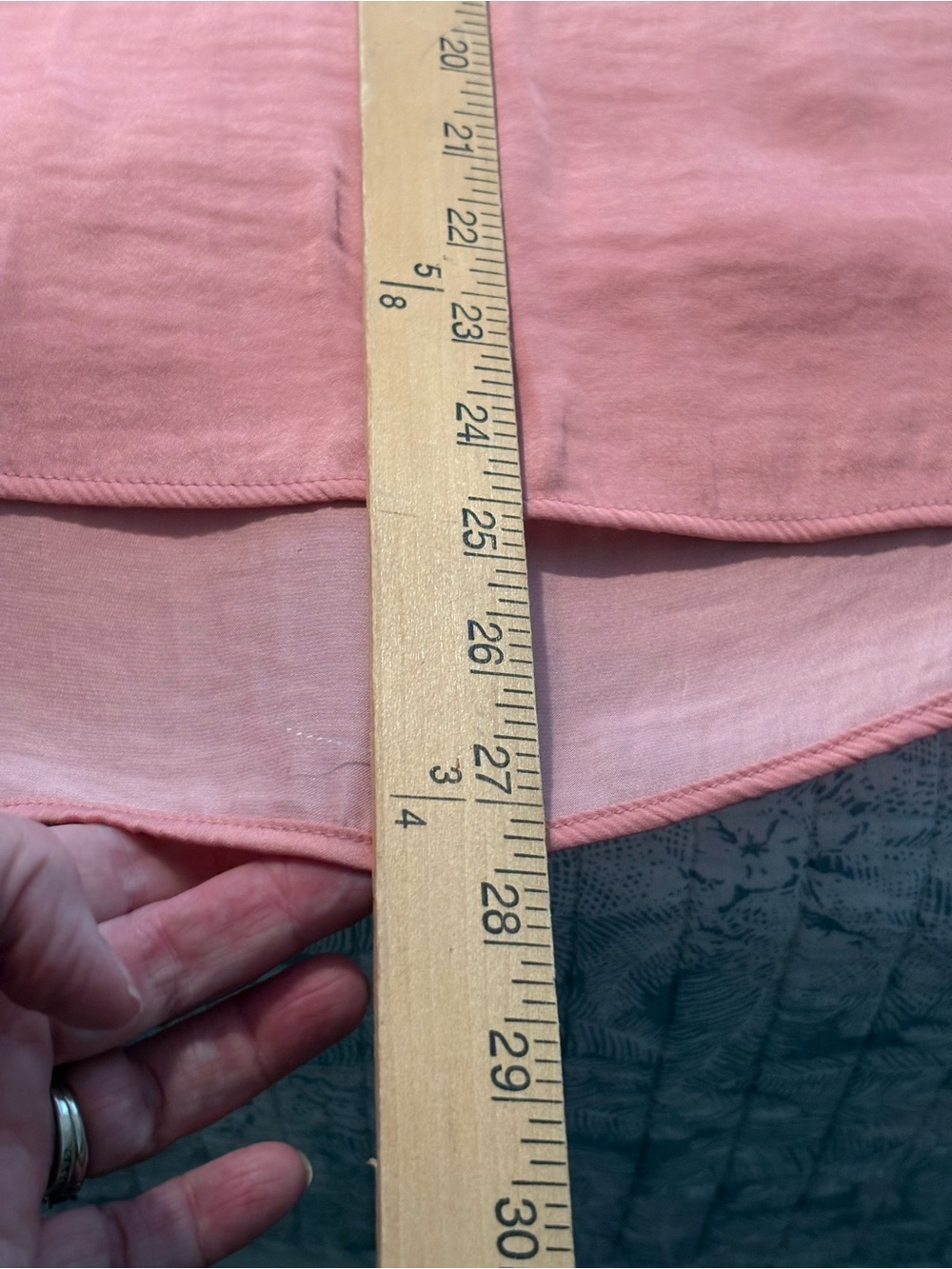 Simply Vera Vera Wang Soft Pink V-Neck Blouse - Picture 6 of 7